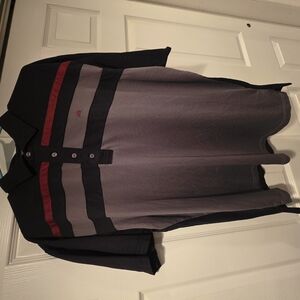 Men's Black and Gray Shirt